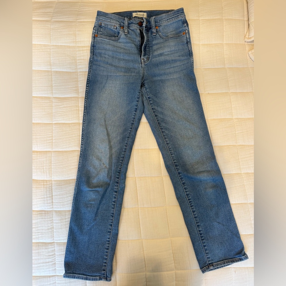 Madewell Women's Straight Leg Blue Jeans